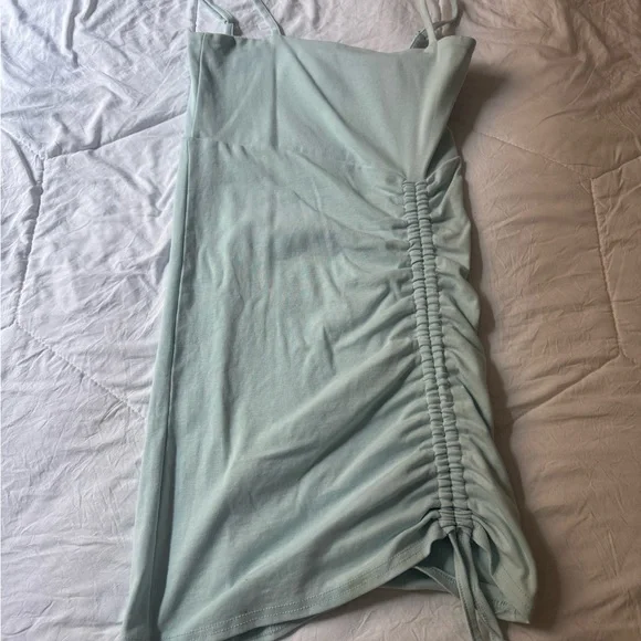 Light blue Ruched Dress - Picture 1 of 3